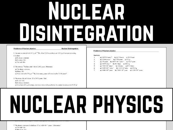 Radioactive Decay & Disintegration: Half-Life, Mean-Life, & Decay Constants