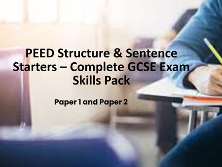 PEED Structure & Sentence Starters – Complete GCSE Exam Skills Pack Paper 1 and 2