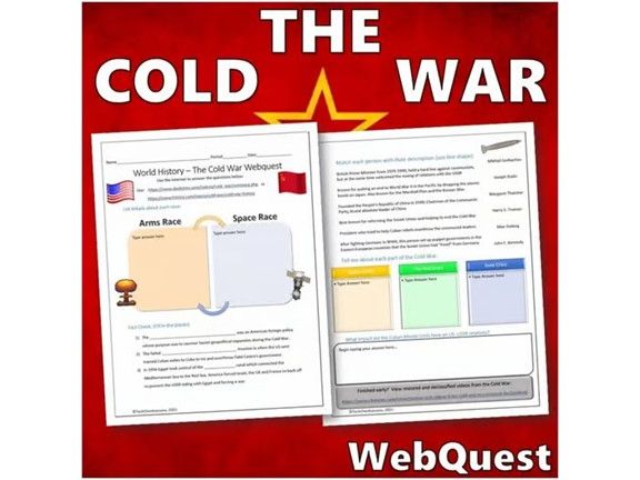 World History - The Cold War Webquest - Editable Digital Activity
