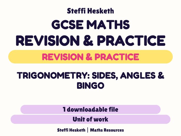 GCSE Trigonometry: Sides, Angles and Bingo
