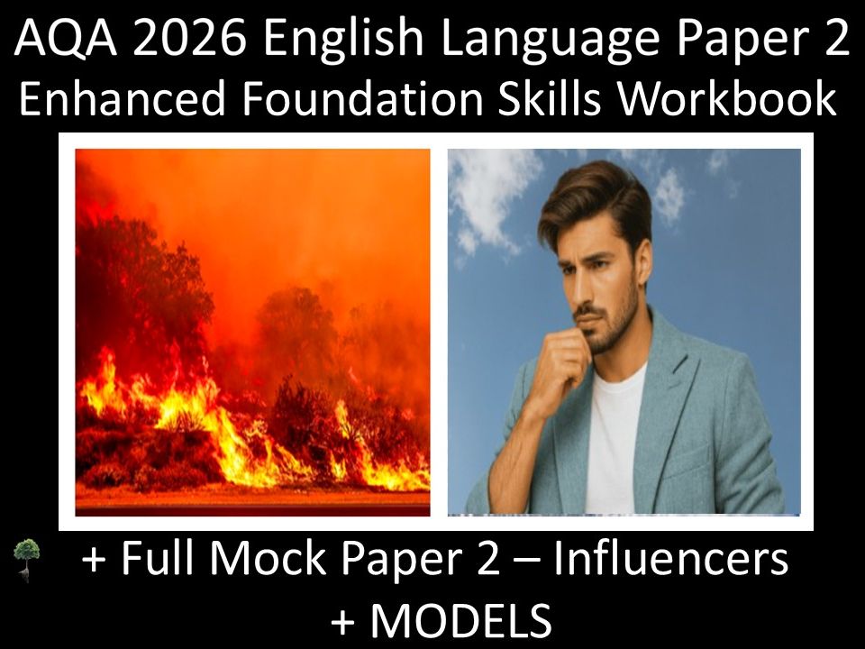 AQA 2026 English Language Paper 2 : Foundation Skills Workbook + MODELS
