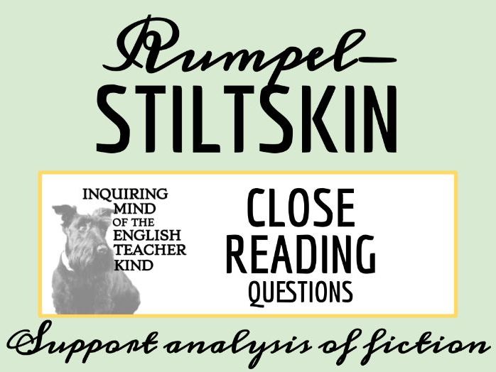 "Rumpelstiltskin" by the Brothers Grimm Close Reading Questions