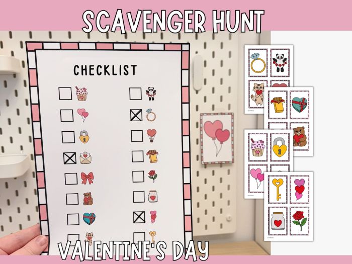 Valentine’s Day Scavenger Hunt – Printable Game for Kids