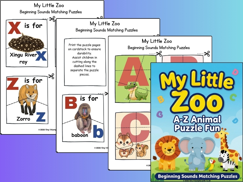 My Little Zoo A-Z Animal Puzzle Fun