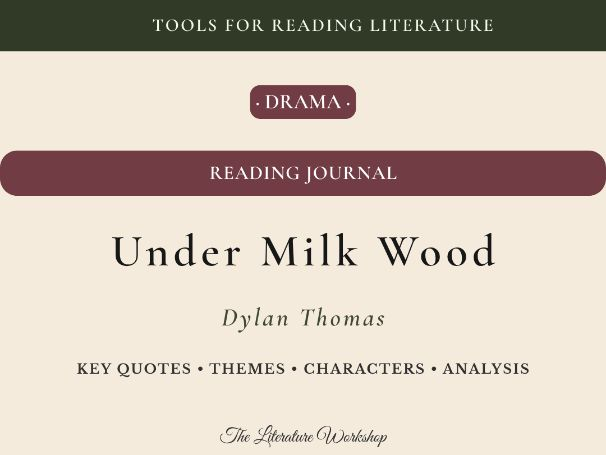Under Milk Wood – Reading Journal: Reading Log, Characters & Essay Planning