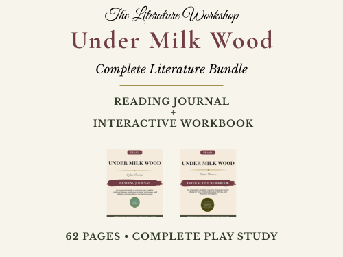 Under Milk Wood Literature Study Bundle | Reading Journal & Interactive Workbook | Thomas