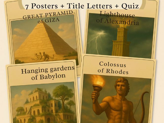 7 Wonders of the Ancient World | KS2–KS3 History Posters (A3 Display Pack)