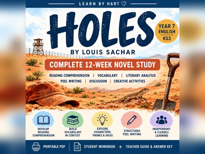 Holes by Louis Sachar – Complete 12-Week Novel Study