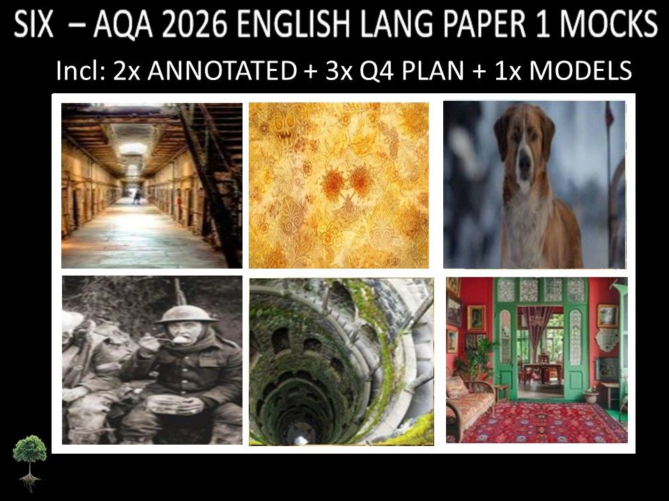 SIX - AQA PAPER 1 | 2026 FULL MOCKS | ANNOTATED | Q4 PLAN | MODELS
