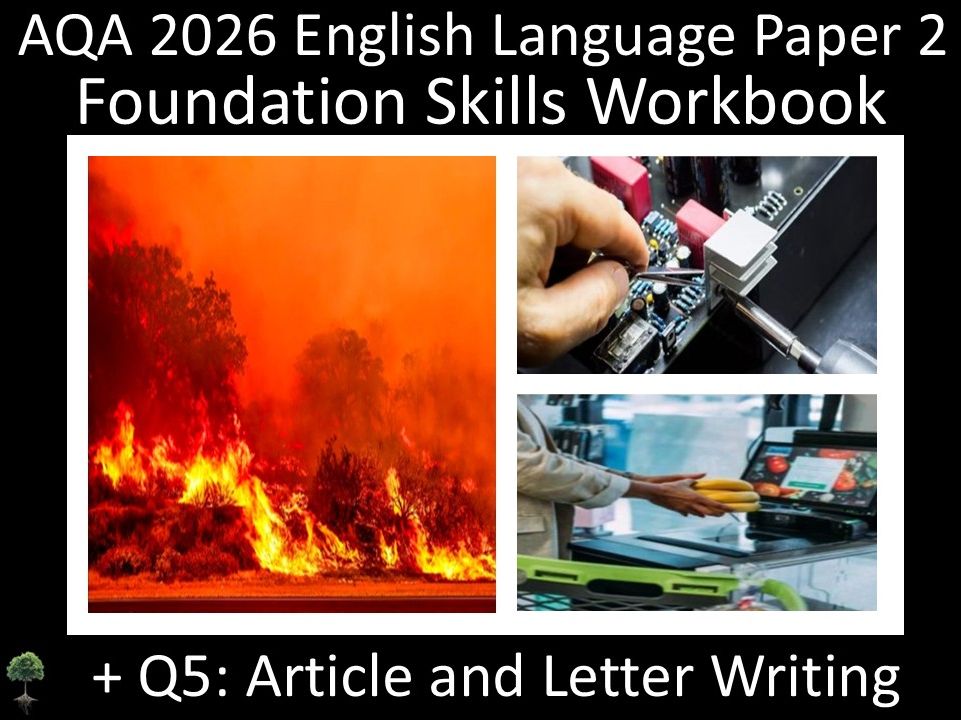 AQA 2026 English Language Paper 2: Reading + Question 5 Writing