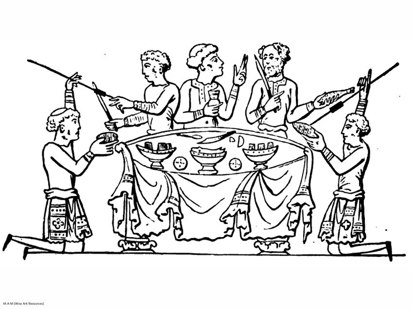 Anglo-Saxon and Viking colouring pages