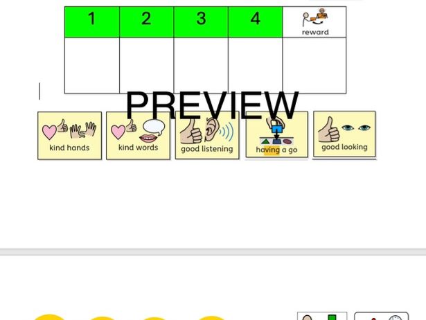 SEN reward chart