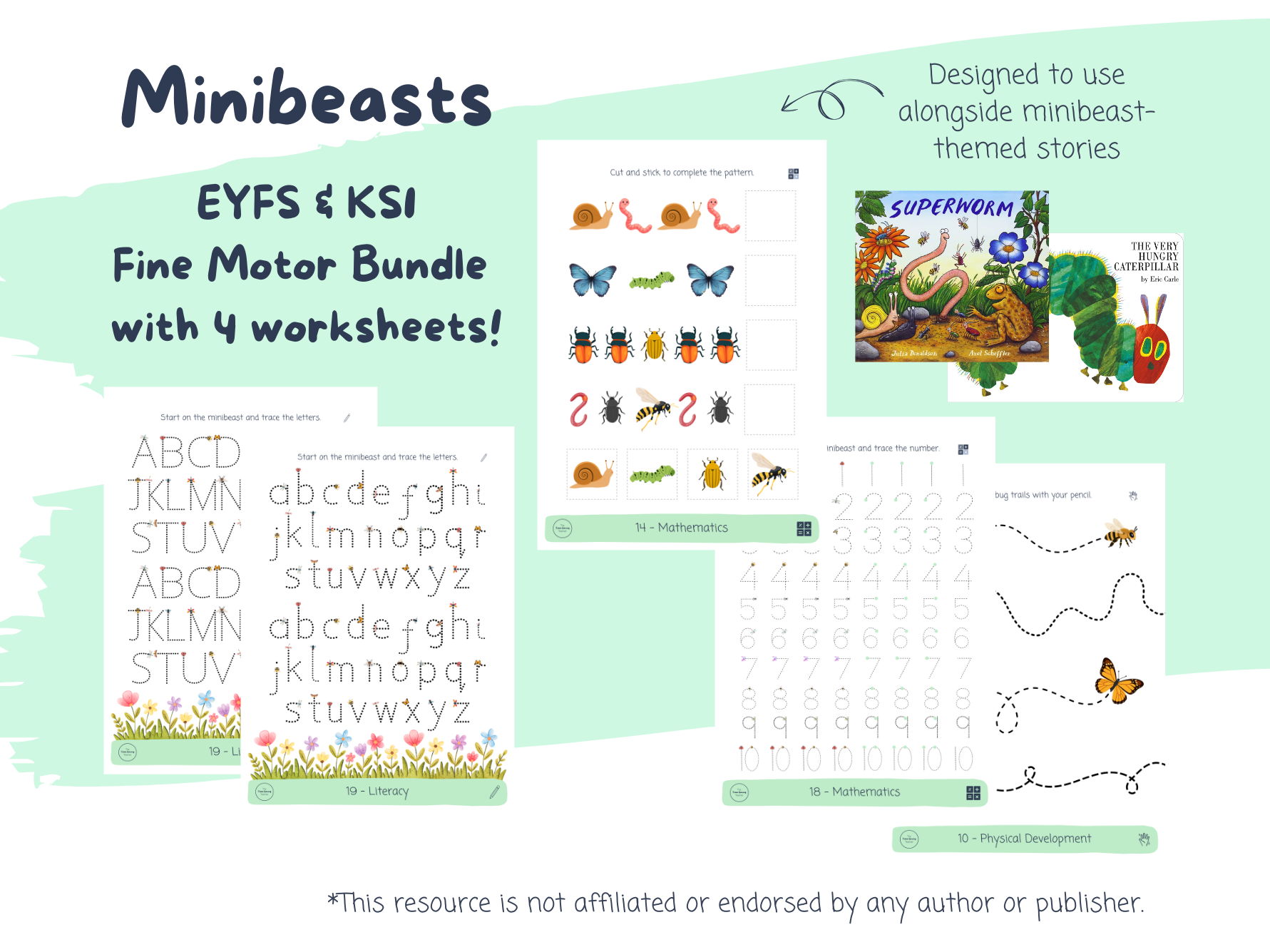 Minibeasts Fine Motor Continuous Provision Bundle