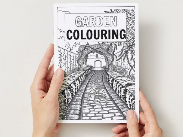 Colouring Book - Gardens - 50 Pages.