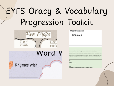 EYFS Oracy & Vocabulary Progression Toolkit