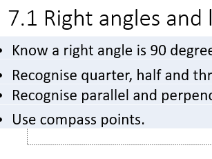 7.1 Right angles and lines