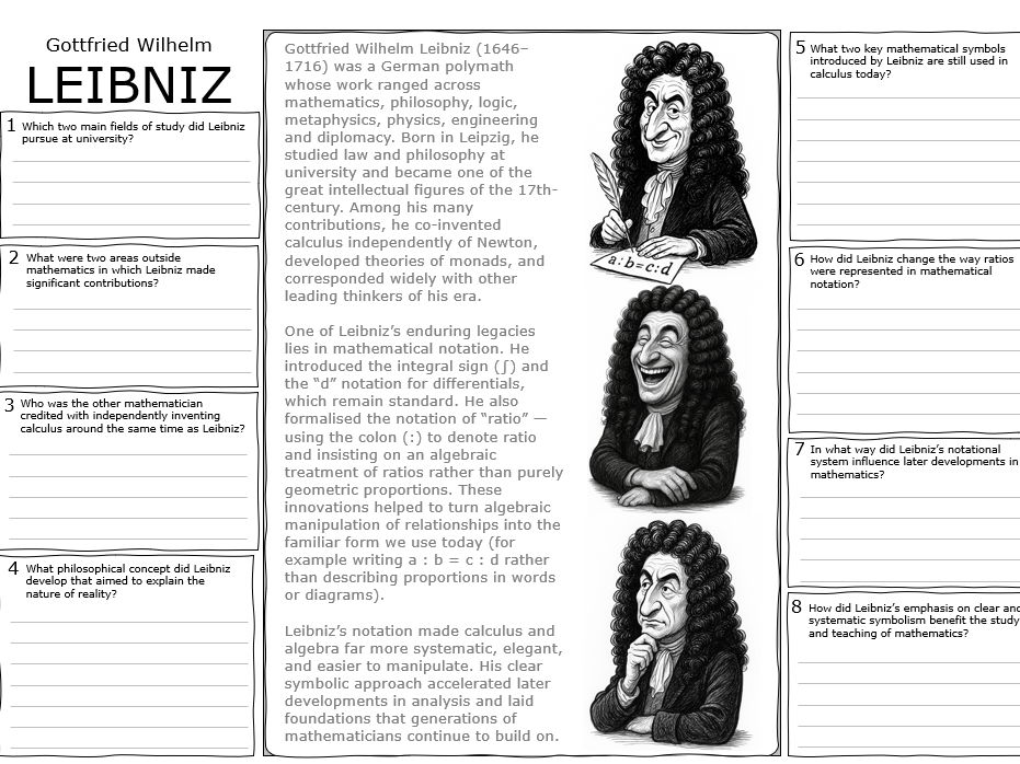 Maths through the Ages - Leibniz