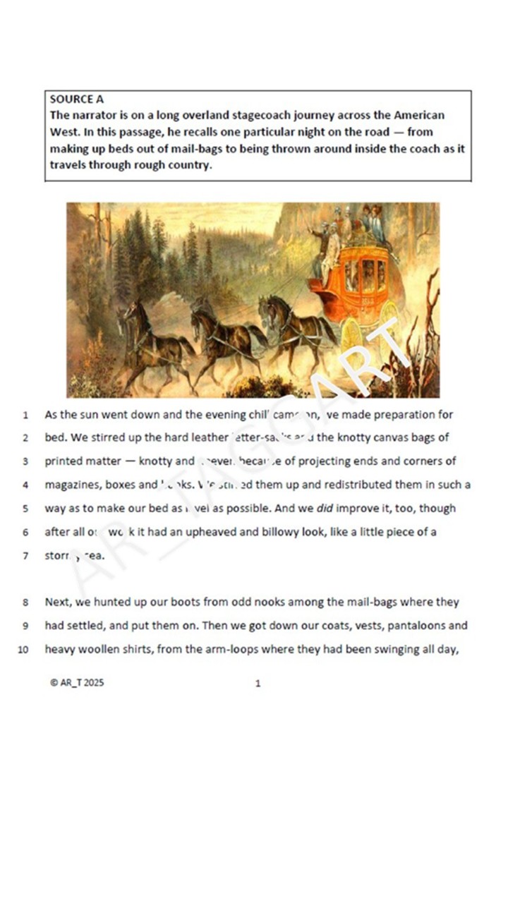 One AQA 2026 English Language Paper 1 Mock | Q5 TASKS - (Twa ...