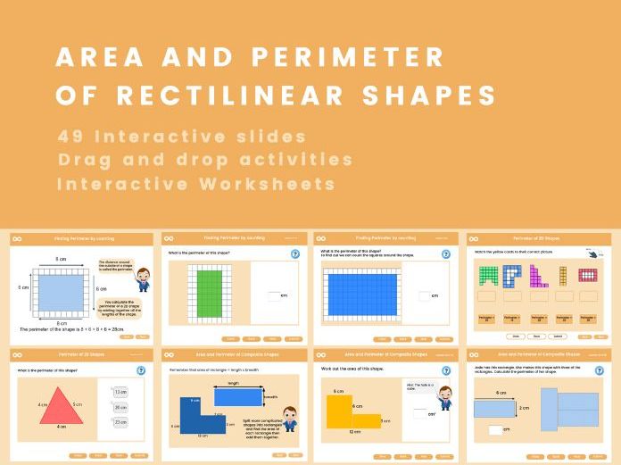 Area Perimeter Of Rectilinear Shapes Year 4 Key Stage 2 Teaching 