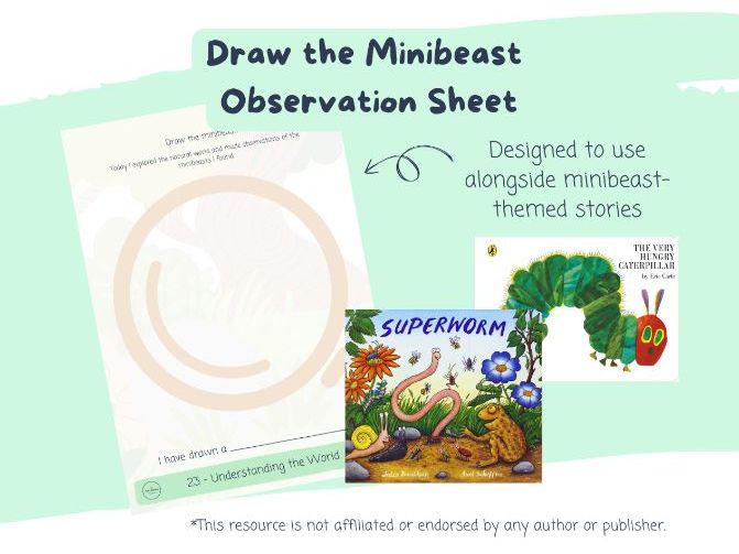 Draw the Minibeast Observation Sheet