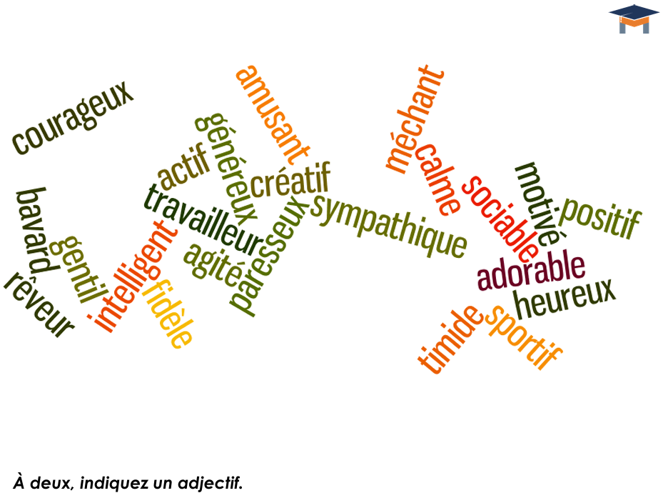 French - Personality pairwork starter