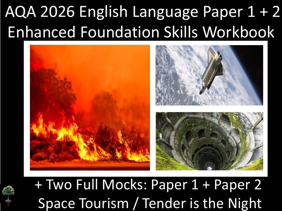 AQA 2026 English Language Paper 1 + 2 : Enhanced Foundation Skills Workbook + MODELS