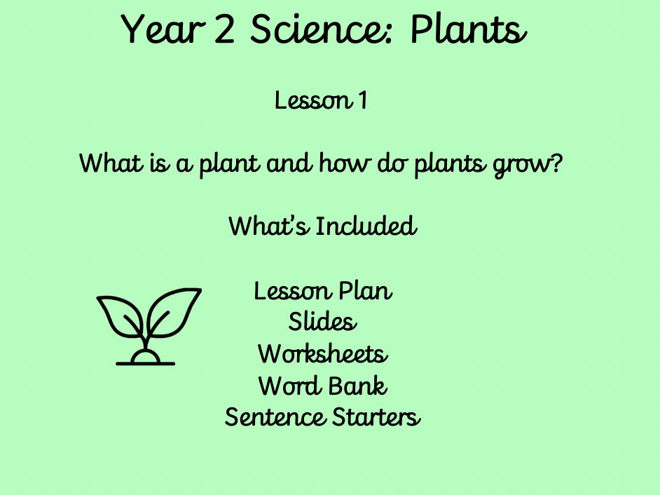 Year 2 Science: Plants – Lesson 1 | Parts of a Plant & How Plants Grow