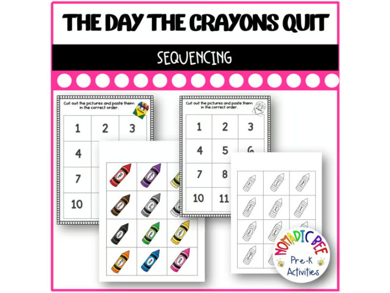 The Day the Crayons Quit Activities - Sequencing