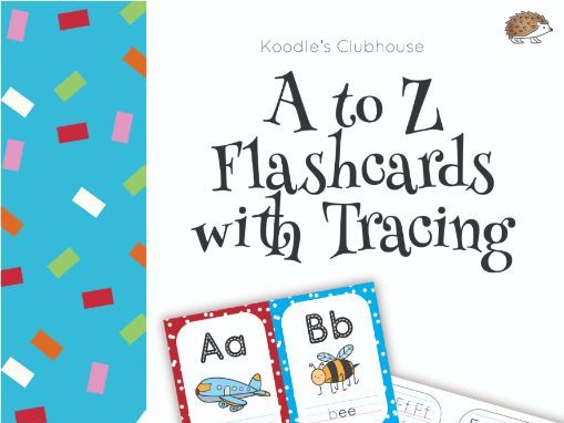 A to Z Flashcards with tracing