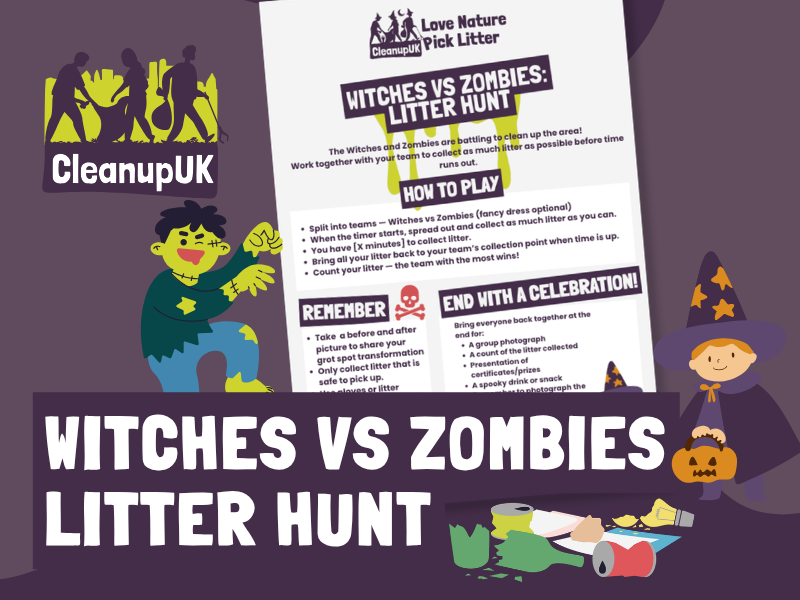 Witches vs Zombies Litter Hunt – CleanupUK