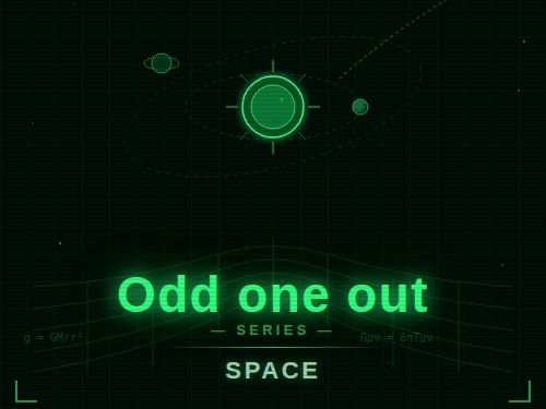 Odd One Out Space Worksheet CCEA GCSE Physics