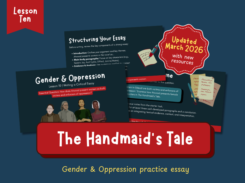 The Handmaid's Tale (L10) Critical Essay