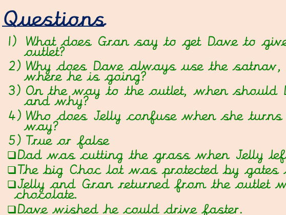 6 week block of Reading lessons for 'The Great Chocoplot' LKS2