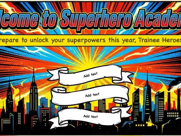 KS2 New Class, New Year | Teacher Introduction & Classroom Induction| Superhero Theme