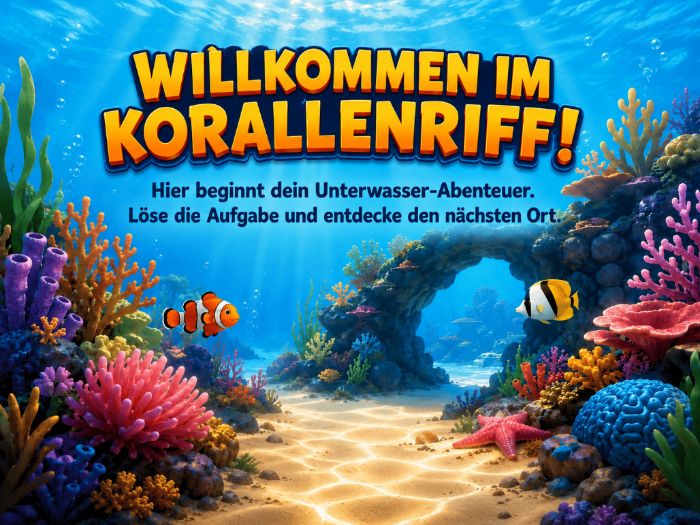 Unterwasserwelt – Editierbares Abenteuerspiel