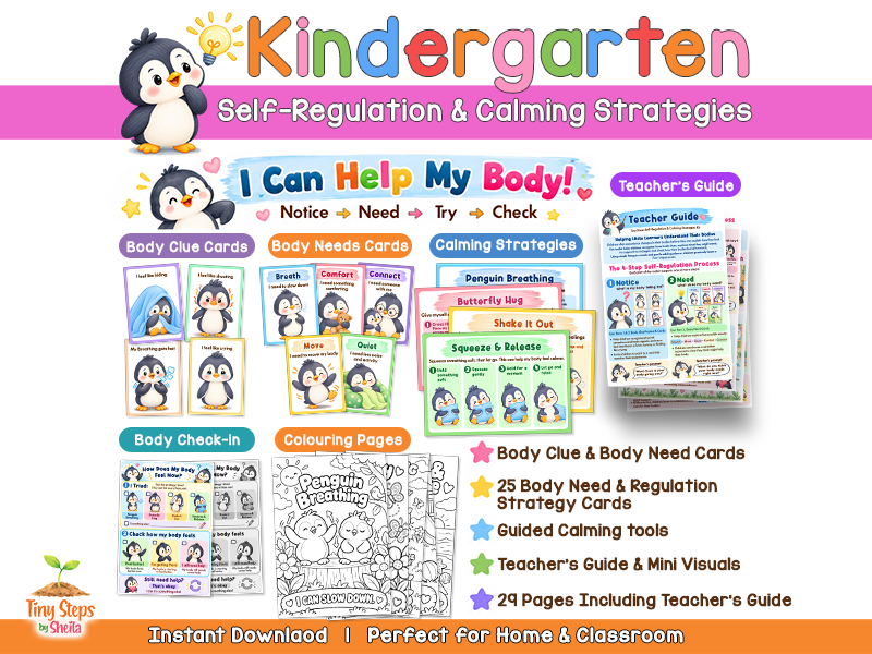 EYFS Self-Regulation & Calming Strategies Kit | Calm Corner & Body Awareness Activities