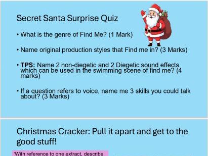 Find me - christmas lesson (12 mark questions)