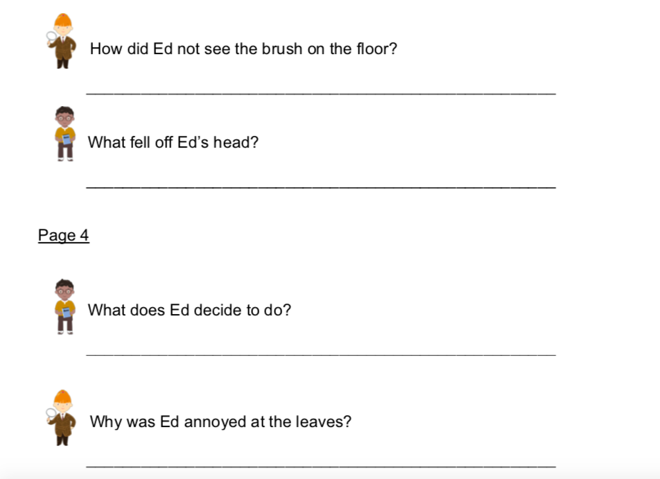 Sweep by Louise Greig Reading Comprehension Questions and Answers