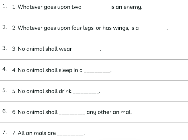 Animal Farm - Chapter 2
