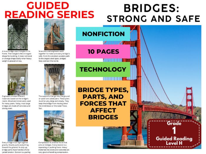 Guided Reading Level H - Bridges Strong and Safe