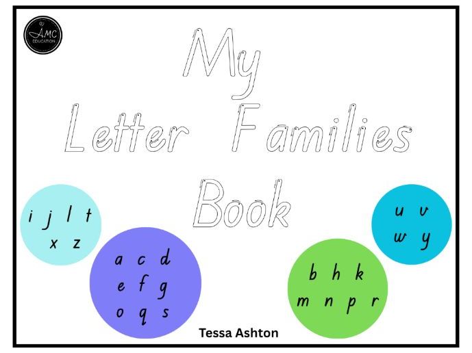 My Letter Families Book