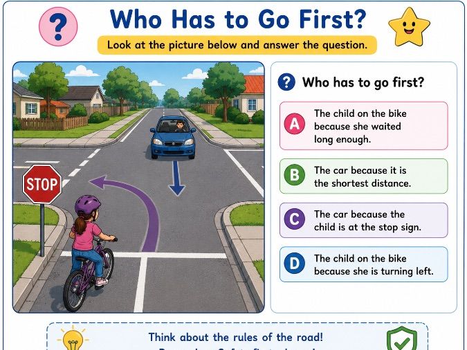Road safety -crossing the road