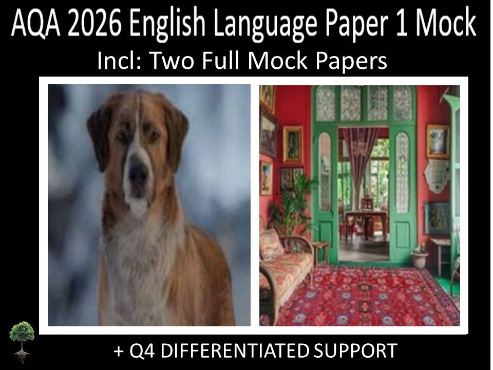 Two AQA GCSE English Language Paper 1 Mocks | Q4 Differentiated Support