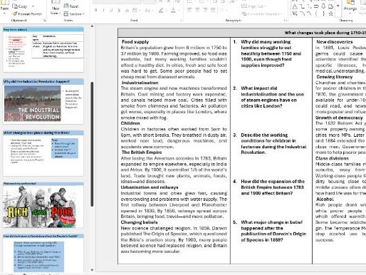 GCSE OCR B people's health industrial-1.  overview of changes