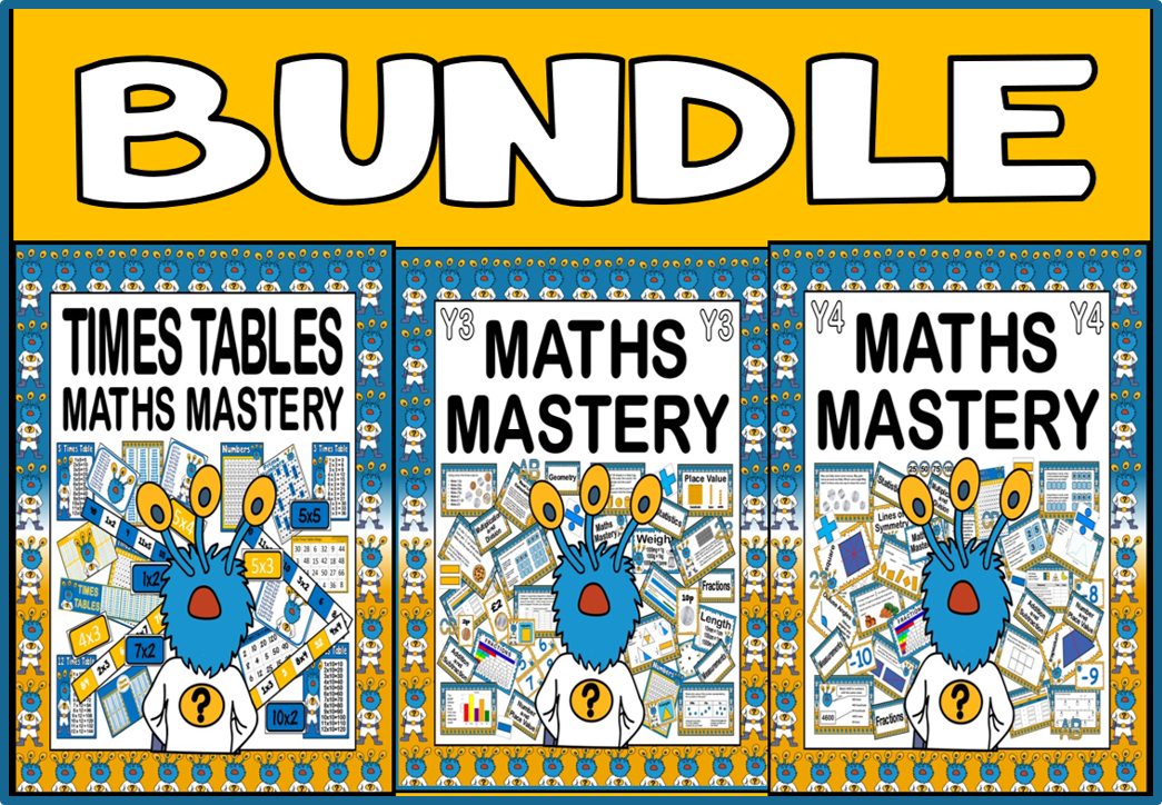 *BUNDLE* MATHS MASTERY YEARS 3 AND 4