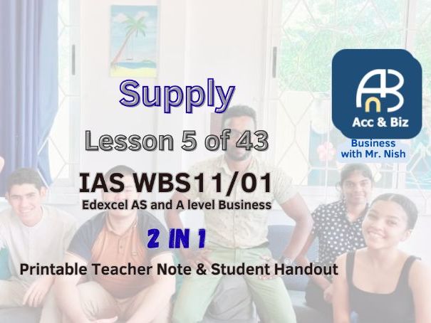 Edexcel A Level Business: Supply. 5 of 43