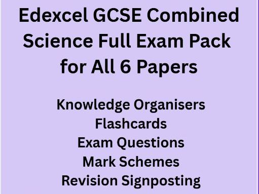 Edexcel GCSE Combined Science Full Exam pack for all papers