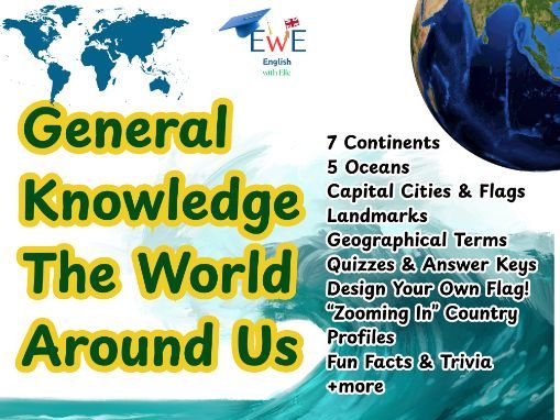 Geography General Knowledge Pack | Literacy | The World Around Us | Year 4-9 | KS2, KS3