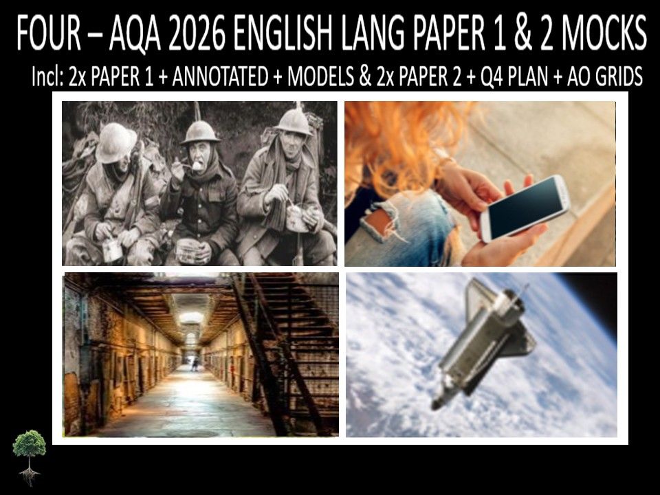 FOUR - AQA PAPER 1 & 2 | 2026 FULL MOCKS | ANNOTATED | Q4 PLAN | AO GRIDS | MODELS