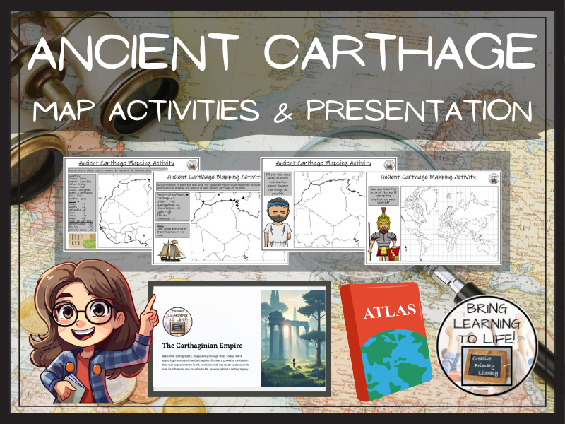 Ancient Carthage Map Activities and Presentation